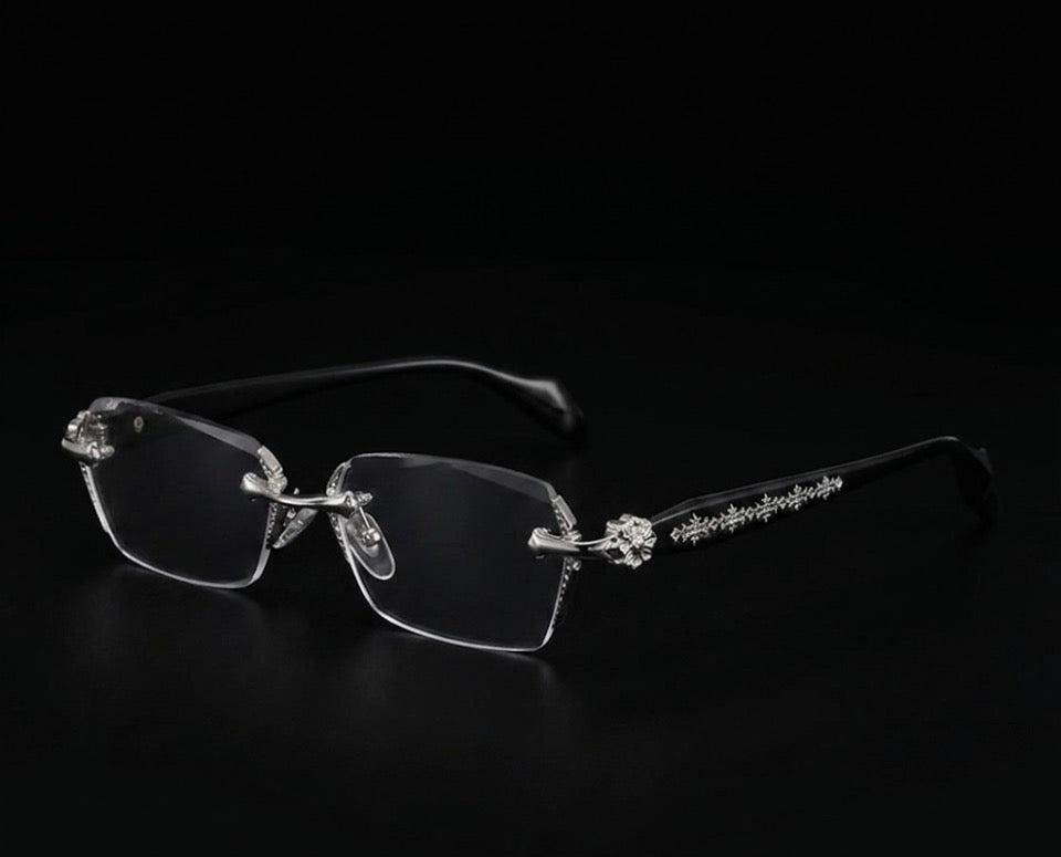 Chrome Hearts Rimless Black-Silver