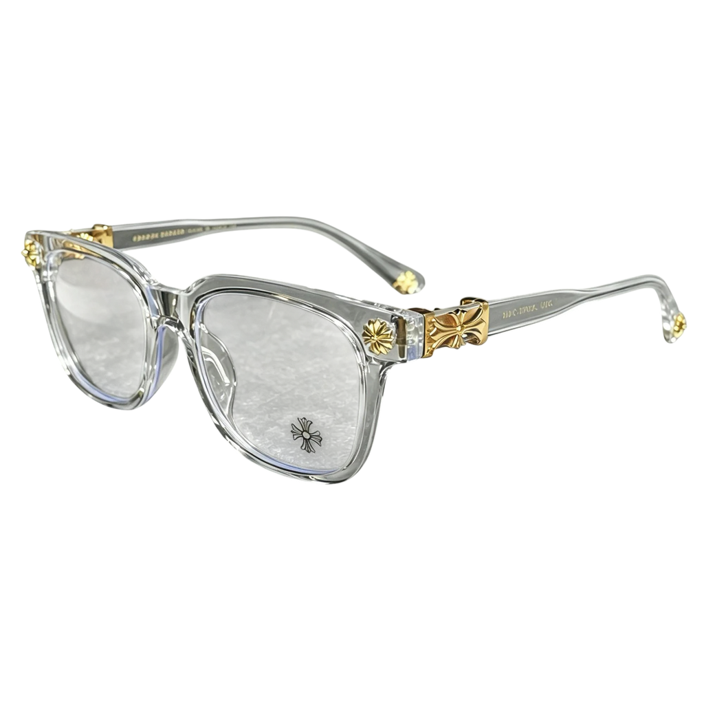 CHROME HEARTS TRANSPARENT/GOLD