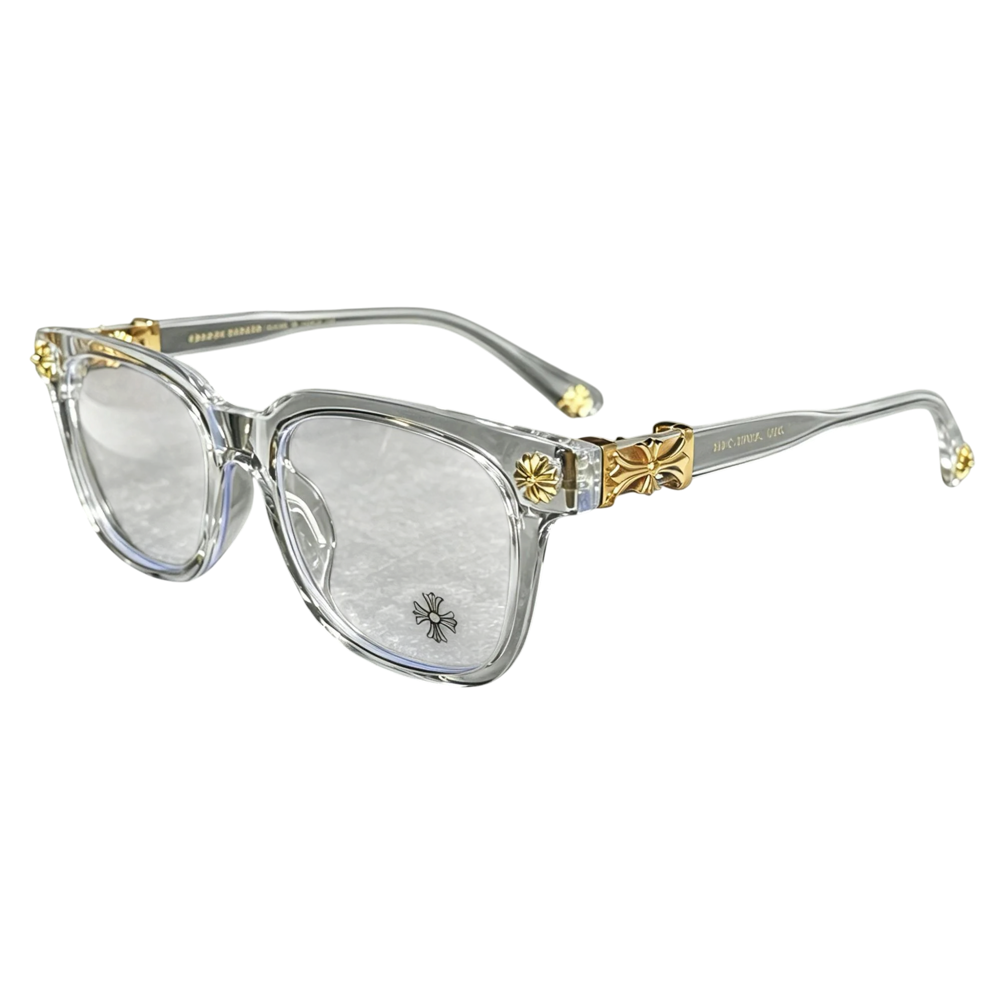 CHROME HEARTS TRANSPARENT/GOLD