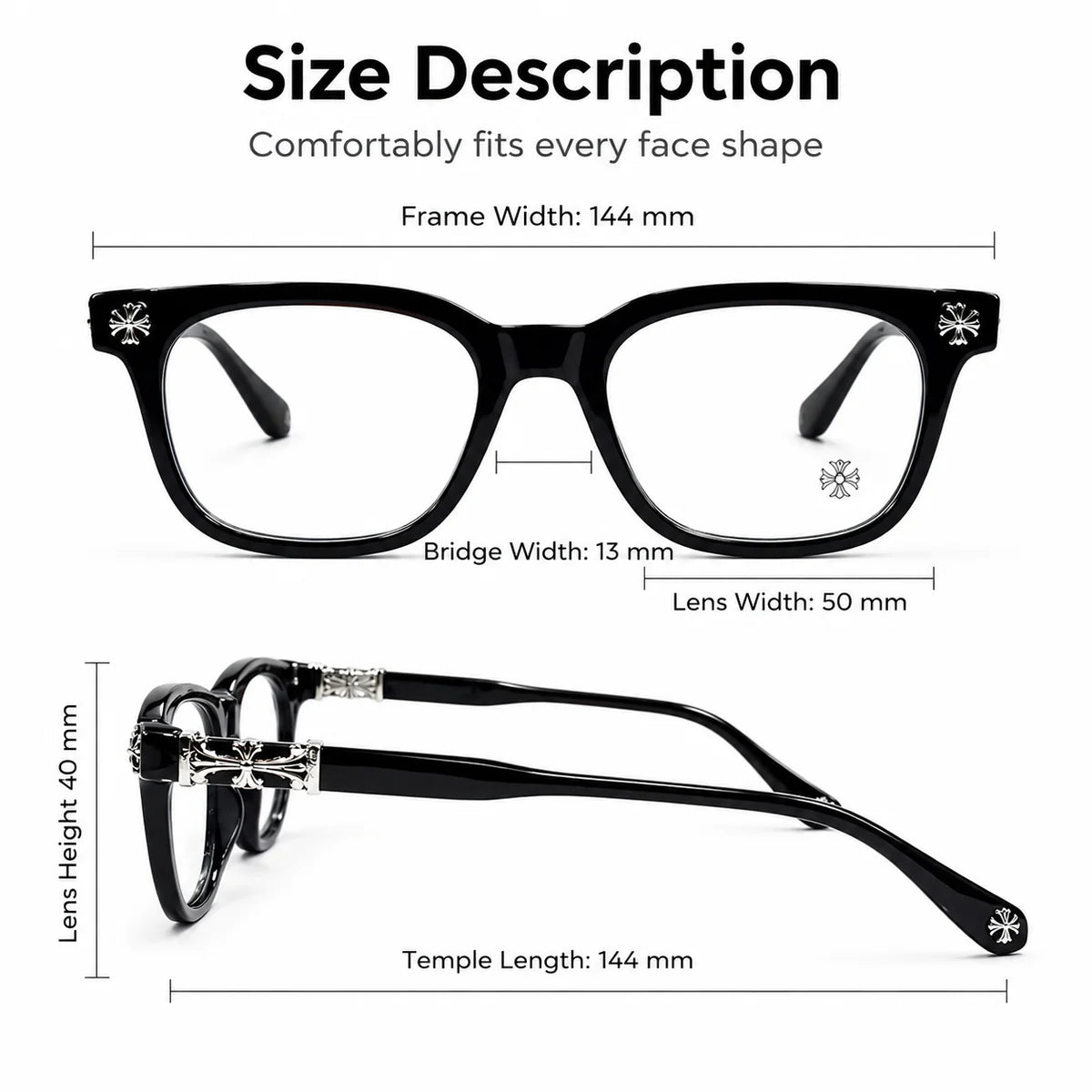 Chrome Hearts Black-Silver